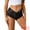 Black, variant on Unique Bargains Women's Mid-Waisted Briefs Coverage Transparent Lace Panties White XL