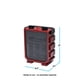 thumbnail image 5 of Calefactor de espacio Comfort Zone 1500W cerámico con ventilador 110V rojo, 5 of 7