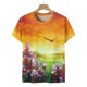 thumbnail image 4 of Camiseta de manga corta suelta con cuello redondo y estampado informal de verano a la moda para mujer Pompotops hkajfhjk465904, 4 of 5