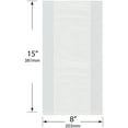 thumbnail image 2 of Plymor 8" x 3" x 15" (Pack of 100), 1 Mil Gusseted Plastic Bags, 2 of 5