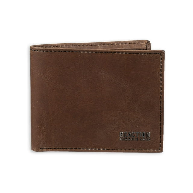 Billetera Bifold de Cuero Kenneth Cole para Hombre en Color Tan