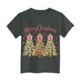 thumbnail image 4 of Ulanda Boys Girls Christmas Shirt Kids Christmas Tree T-Shirts Funny Toddler Xmas Holiday Short Sleeve Tees 2025 (Grey, 18-24 Months), 4 of 6