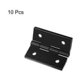 thumbnail image 3 of Uxcell 10Pack 45x38mm Acrylic Hinges Hardware Folding Hinge with Mounting Hole Black, 3 of 6