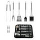 thumbnail image 3 of Juego De Herramientas Para Barbacoa De 9 Uds., Herramientas Para Asar A La Parrilla, Accesorios Para Barbacoa De Acero Inoxidable Con Bolsa De Almacenamiento, Accesorios Para Asar A La Parrilla Para Yuarrent OD013970-00, 3 of 6