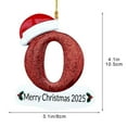 thumbnail image 3 of Uutvery 26 Letters Christmas Tree Decoration Pendant, Personalized DIY Alphabet Ornaments, Acrylic Pendant with Christmas Symbols, for Xmas Tree Hanging Decor, Holiday Home and Gift Giving, 3 of 6