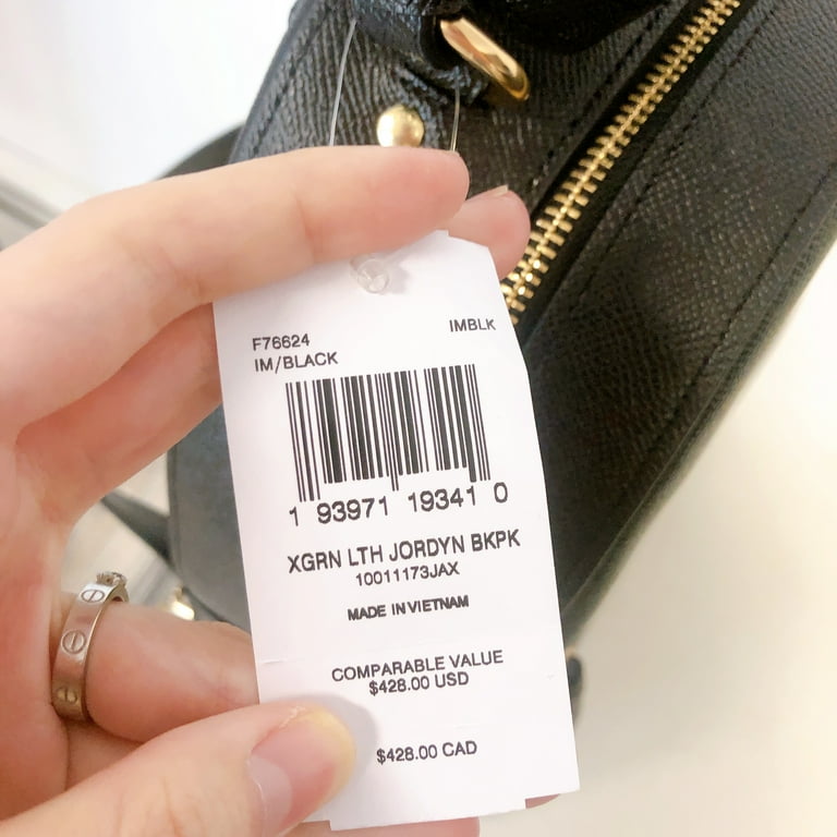 New COACH Jordyn Backpack Gold Accents Crossgrain Leather Style f76624 Walmart