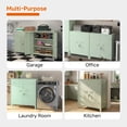 thumbnail image 7 of Metal Storage Cabinet 35.4”H Locking Storage Cabinet with 2 Adjustable Shelves and Doors, Small Storage Cabinet for Home Warehouse Office Garage (Green), 7 of 7
