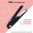 thumbnail image 3 of Hair Straightener and Curler 2 In 1 - USB Rechargeable Multi-Styler Twist Ceramic Flat Iron, Mini Portable Hair Modeling Tool , 3 Levels Adjustable Temps, 3 of 7