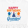 thumbnail image 4 of Inktastic Happy Birthday Grandpa Party Hat Balloons Girls Toddler Dress, 4 of 5