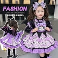thumbnail image 2 of Falda de princesa Lolita Kuromi para niños, ropa Kawaii, vestido de fiesta de cumpleaños, atuendo Formal, Otoño, nuevo, 2 of 5