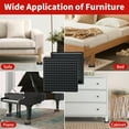 thumbnail image 4 of Furniture Coasters, 8PCS 2" Furniture Caster Cups for Hardwood Floors, Rubber Furniture Pads Non Slip Furniture Grippers, Bed Couch Stoppers to Prevent Sliding - Protect All Types of Flooring, Black, 4 of 8