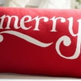 thumbnail image 4 of SAFAVIEH Be Merry Pillow, 16" x 24", Red, 4 of 6