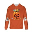 thumbnail image 5 of Atogsazn Mens Halloween Hoodies Casual Spooky Fleece Long Sleeve Pullover Sweatshirt Fall Clothing Tops 02-Orange M Fashion, 5 of 5