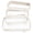 Ivory, variant on 4 Pack Clear Zipper Pouches, Hard Shell Travel Toiletry and Cosmetic Organizer Bags, Clear Diaper and Toy Storage Pouches, 1 Medium and 3 Small
