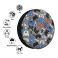 thumbnail image 4 of Gukieu Video Game Print Car Tire Cover, Adjustable Waterproof and Dustproof Tire Protection Cover, Suitable for SUV, Truck, Van-17 inch, 4 of 6