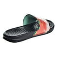 thumbnail image 3 of Nike Womens Benassi JDI Print Sandals Black/Crimson Tint/Green Glow 618919-019, 3 of 6