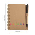 thumbnail image 4 of Notebook Portable Simple Coil Notebook Simple Portable en Cuir Étudiant Bloc-Notes Insérer Stylo pour Étudier Papeterie de Bureau d'Affaires (Brun), 4 of 9
