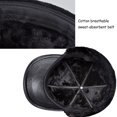 thumbnail image 4 of Men's Genuine Leather Earflaps Hat Warm Thick Baseball Cap with Earflaps, Warm Genuine Leather Baseball Cap, Cotton Peaked Cap, 4 of 8
