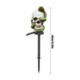 thumbnail image 3 of Dengmore Halloween Pathway Markers Lights Solar Skull Headlamp Pumpkin Stakes Lawns Ground Lamp Outdoor Walkway Yard Prop Decoration Courtyard Lamp Party Decor, 3 of 4