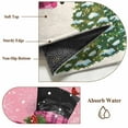 thumbnail image 6 of Round Rugs 6 Ft, Pink Snowman Christmas Non Slip Area Rugs for Kitchen Bedroom Entryway, Xmas Tree Snowflake Abstract Washable Carpet Runner Rug Floor Mats for Bedroom Home Decor, 6 of 9