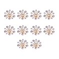 thumbnail image 2 of 10 Uds. de Adornos con de de Imitación, Flores con , Botones con Planas para Decoración para Fiesta de Boda Macarena Botón de perlas de diamantes de imitación, 2 of 8