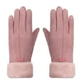 thumbnail image 2 of Lroveb Winter Gloves for Women Fleece Lined Gloves Ladies Girls Outdoor Heat Full Finger Driving Glove Gloves, 2 of 5