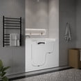 thumbnail image 2 of Meditub Collection 29 in. L x 52 in. W Left Side Drain Air Jetted Bathtub in White with Aroma and Chroma Therapy, 2 of 5