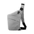 thumbnail image 1 of Sac à Bandoulière pour Hommes, Sac de Poitrine Imperméable Anti-Vol, Slim Cross, Décontracté, 1 of 8