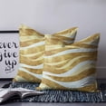 thumbnail image 2 of Pillow Covers 18x18 Set of 2, Yellow Pink Waves Throw Pillow Covers Decorative Couch Cushion Cover, Ombre Sea Ripples Shabby Beach Microfiber Soft Square Pillowcases for Bedroom Living Room Sofa, 2 of 7