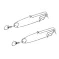 thumbnail image 1 of Broche de Pesca Zulema 2 Piezas Acero Inoxidable Clips de Línea Larga, 1 of 6