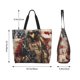 thumbnail image 5 of Disketp Bald Eagle Soldier Bolsa Tote Estampada para Mujer, Bolso de Hombro y de Mano para Compras y Viajes, 5 of 8