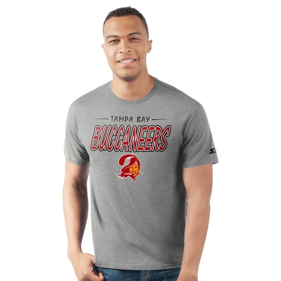 Men's-Starter  Heather Gray Tampa Bay Buccaneers Prime Time T-Shirt
