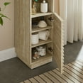 thumbnail image 4 of Modway Render Tall Narrow Faux Travertine Linen Storage Cabinet in Travertine, 4 of 10