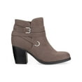 thumbnail image 3 of STYLE & COMPANY Womens Beige Slip-Resistant Buckle Accent Breathable Zolaa Round Toe Block Heel Zip-Up Booties 9.5 M, 3 of 4