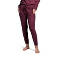 thumbnail image 2 of Hello Mello CuddleBlend Joggers Loose Drawstring Buttery Soft Lounge Pants, Wine Time Medium (Women's), 2 of 7