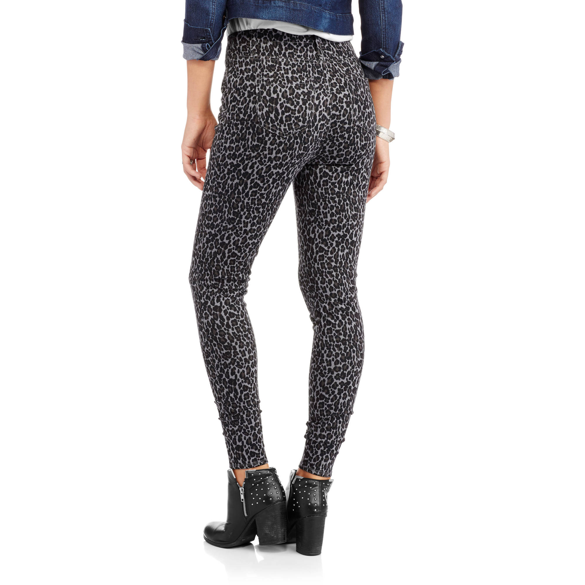 Women's Full Length Printed Knit Color Jegging - image 2 of 2