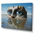 thumbnail image 2 of Designart "Surreal Cube Head By " Abstract Landscape Canvas Wall Art, 2 of 5