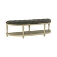 thumbnail image 1 of Powell D1106S17 Naomi Demilune Bench, Charcoal, 1 of 1