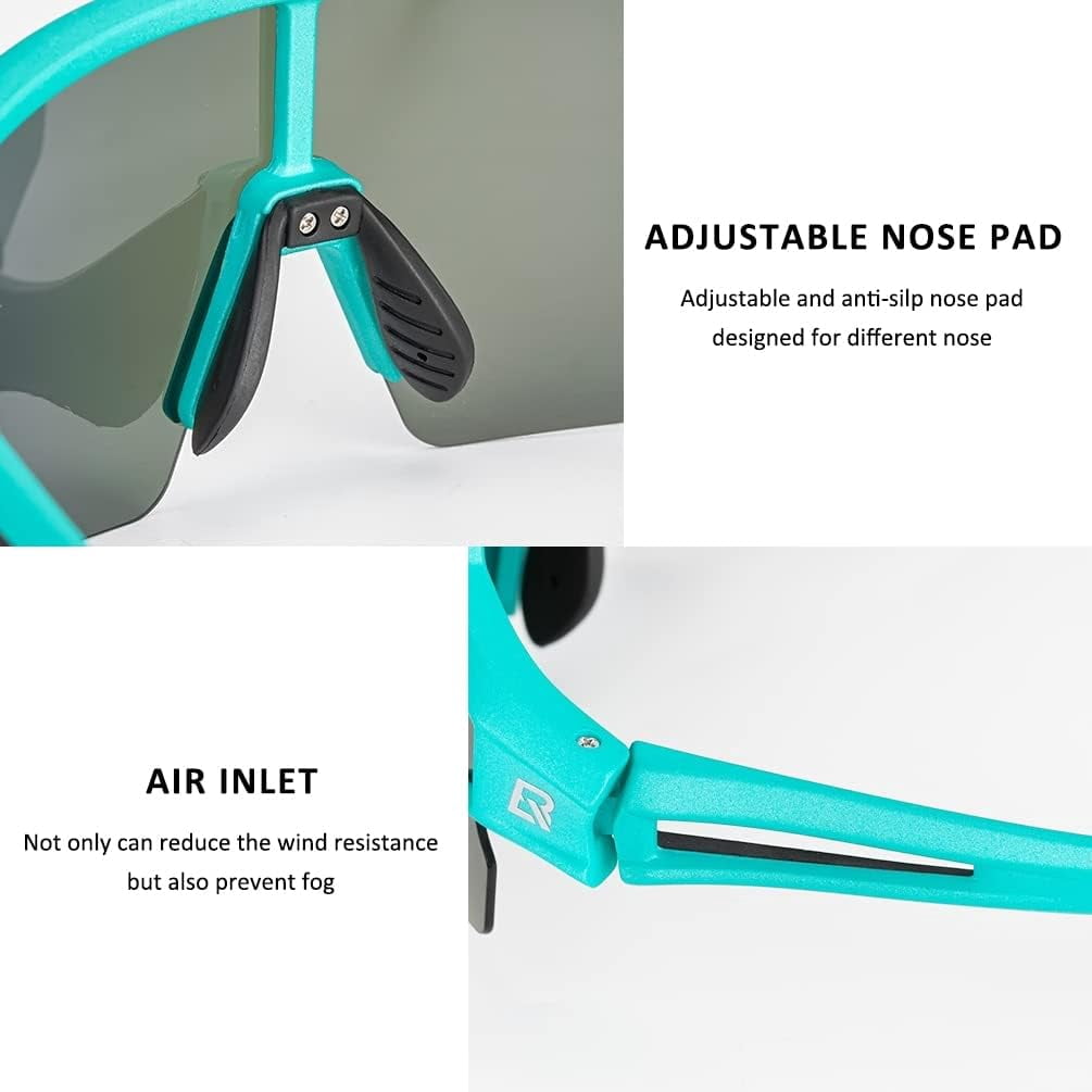 ROCKBROS Photochromic Sports Sunglasses for Men Women Cycling UV Protection