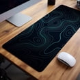 thumbnail image 5 of Topographic Large Mousepad, Black Office Desk Mat Anti-slip Gaming Mouse Pad, Christmas Halloween Thanksgiving Gift, 5 of 8
