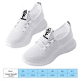 thumbnail image 3 of Zapatillas de deporte para mujer Zapatos para correr con cordones para caminar para actividades al aire libre (40) Blanco Wdftyju Tenis De Mujer Tenis De Hombre, 3 of 6
