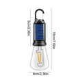 thumbnail image 5 of Hyasfey 1/2/3/4Pcs Solar Rechargeable Camping Light 3 Modes Adjustable Portable Outdoor Hiking Emergency Tent Hanging LED Bulb Lamp, 5 of 7