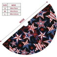 thumbnail image 5 of Patriotics American Flag Stars and Stripes Christmas Tree Skirt 4th of July Decorations Halloween Christmas Tree Ornaments Holiday Party Indoor Outdoor 48", 5 of 6