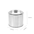thumbnail image 4 of KAKOWELY 6pcs Iron Round Paint Cans Practical Paint Storage Can Durable Ink Container (0.5L),3.74"X3.74"X3.27", 4 of 5