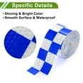 thumbnail image 6 of Unique Bargains Universal Reflective Tape Safety Warning Tape Reflector Conspicuity Tape for Trailer Trucks Bike Blue White 33ft x 2", 6 of 6