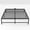 Black,14" High, variant on Z-HOM Full Size Metal Platform Bed Frame with Wooden Headboard and Footboard,Vintage Brown