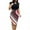 Multicolor, variant on TSADFHJI Corduroy Skirts for Women Long Fashion Women Sexy O-Neck Short Sleeve Splicing Flower Printing Dress Xxl Red