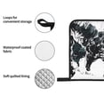 thumbnail image 4 of Pofeuu Abstract Eagle Ink Print Oven Mitts and Pot Holders 4 pcs Set,High Heat Resistant 500 Degree Extra Thicken Long Kitchen Cotton Oven Glove for Cooking, 4 of 6