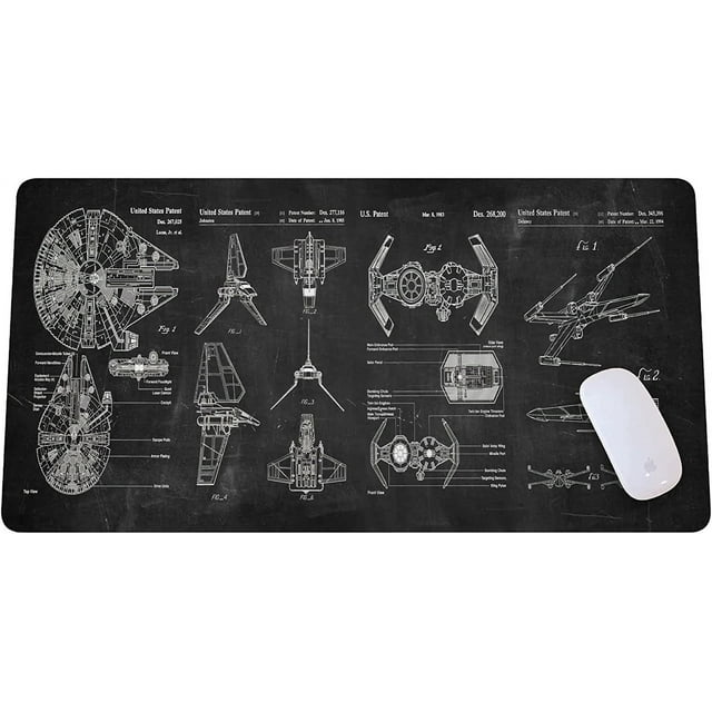 Spaceship Space Mouse mat, Sci-fi Control Console Display Desk Mat, Large Mouse pad for Desk, Gamer Mouse pad, Laptop Pad Mat, Gaming Accessories, Computer Accessories, Gaming Room Decor, SciFi Gift