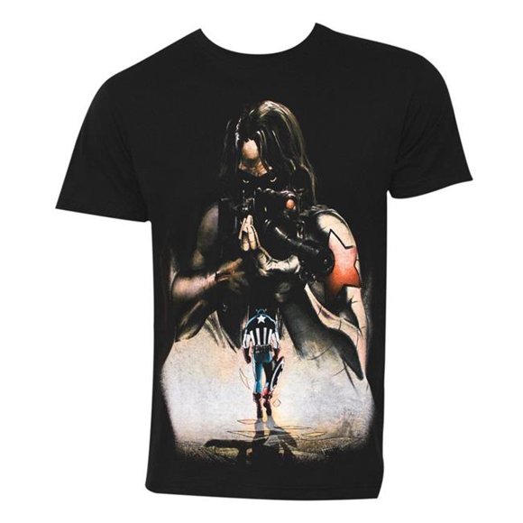 The Winter Soldier tswsnoregretsXXXL Winter Soldier No Regrets Mens T-Shirt - 3XL